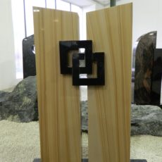 0332 Oberteil Wonder Wood Indisch Black Ohne Form 36x14x120cm 29,5x29,5x10cm