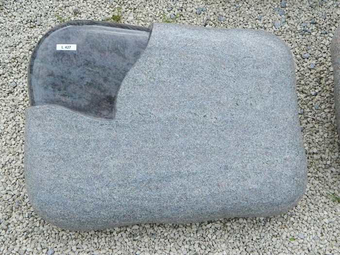 L 427 Liegestein Orion Geflammt Poliert Form LF 40 2 60x45x12cm