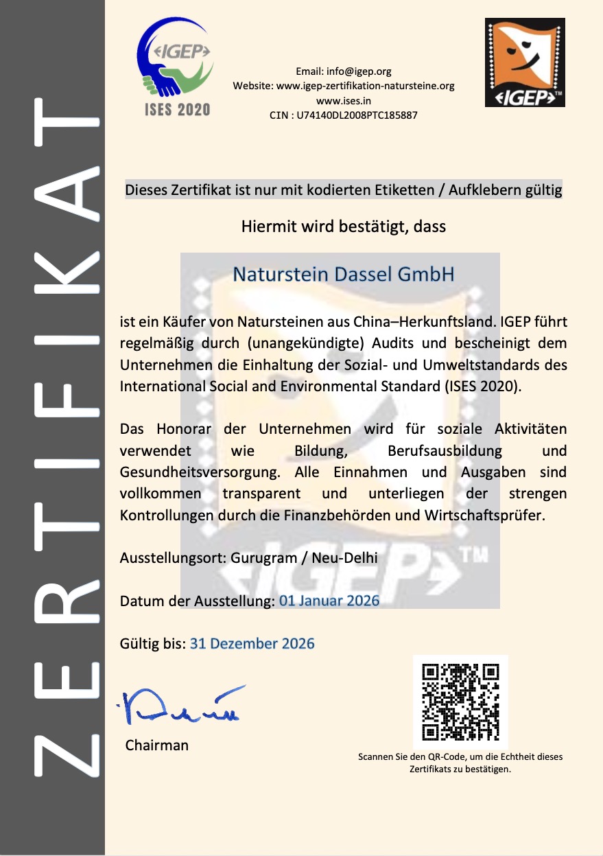 Dassel Zertifikat IGEP-2025 China